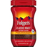 Folgers Classic Roast Instant Coffee Crystals, 8 Ounces