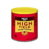 Hills Bros High Yield Ground Coffee, Medium Roast, 30.5 Oz. Can – Full-Bodied Rich Coffee Taste, Balanced for Optimum Caffeine