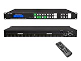 MT-VIKI 8x8 HDMI Matrix Switch 4K@30Hz, Rack Mount Switcher & Splitter with Backlit RS232 LAN Port and EDID ( 8 in 8 Out)