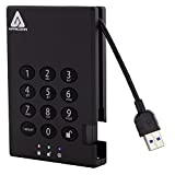 Apricorn 1TB Aegis Padlock USB 3.0 256-bit AES XTS Hardware Encrypted Portable External Hard Drive (A25-3PL256-1000)
