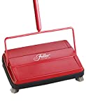 Fuller Brush 17052 Electrostatic Carpet & Floor Sweeper - 9' Cleaning Path - Lightweight - Ideal for Crumby Messes - Works On Carpets & Hard Floor Surfaces Red
