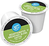 Amazon Brand - 100 Ct. Happy Belly Decaf Light Roast Coffee Pods, Breakfast Blend, Compatible with Keurig 2.0 K-Cup Brewers