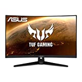 ASUS TUF Gaming 32' 1080P Curved Monitor (VG328H1B) - Full HD, 165Hz (Supports 144Hz), 1ms, Extreme Low Motion Blur, Speaker, Adaptive-Sync, FreeSync Premium, VESA Mountable, HDMI, Tilt Adjustable