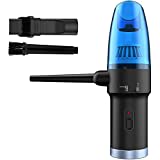 Koonie Compressed Air Duster, Air Blower & Vacuum 2-in-1, Mini Cordless Vacuum Cleaner for Computer, Keyboard, Cameras, Fans, Cars, Powerful 60000 RPM, Replaces Compressed Air Cans