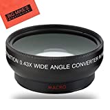 58mm 0.43X Wide Angle Lens For Canon Digital EOS Rebel SL1, T1i, T2i, T3, T3i, T4i, T5, T5i EOS60D, EOS70D, 50D, 40D, 30D, EOS 5D, EOS5D Mark III, EOS6D, EOS7D, EOS7D Mark II, EOS-M Digital SLR Cameras Which Has Any Of These Canon Lenses 18-55mm IS II, 18-250mm, 55-200mm, 55-250mm, 70-300mm f/4.5-5.6, 75-300mm, 100-300mm, EF 24mm f/2.8, 28mm f/1.8, 28mm f/2.8, 50mm f/1.4, 85mm f/1.8, EF 100mm f/2 , EF 100mm f/2.8, MP-E 65mm f/2.8, TS-E 90mm f/2.8