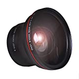 Tectra 58MM 0.43x Professional HD Wide Angle Lens (Macro Portion) for Canon EOS 70D 77D 80D 1100D 700D 650D 600D 550D 300D 100D and Canon Rebel T7 T7i T6i T6s T6 SL2 SL3 DSLR Cameras