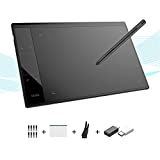 VEIKK A30 V2 Drawing Tablet 10x6 Inch Graphics Tablet with Battery-free pen and 8192 Professional Levels Pressure (unique Touch pad design with 4 touch keys and one gesture pad)