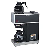 BUNN - FBA_33200.0015 Bunn 33200.0015 VPR-2GD 12-Cup Pourover Commercial Coffee Brewer with Upper and Lower Warmers and Two Glass Decanters, Black, Stainless, Standard