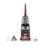 Hoover Power Scrub Deluxe Carpet Cleaner Machine, Upright Shampooer, FH50150, Red, 27