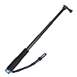 VVHOOY Waterproof Selfie Stick Extendable 11.25-37inch Handheld Aluminum Telescopic Pole Monopod Compatible with Gopro Hero 9 8 7 6 5,AKASO EK7000,Brave 4,V50,Crosstour,Victure,Campark Action Camera