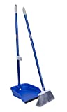 Quickie Stand & Store, Upright Broom and Dustpan Set for Use in Home, Kitchen, Office, Lobby, and Outdoors
