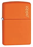 Zippo Classic Orange Matte with Logo Pocket Lighter