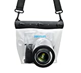 Zonman DSLR Camera Univeral Waterproof Underwater Housing Case Pouch Bag for Canon Nikon Sony Pentax Brand Digital SLR Cameras (Transparent)
