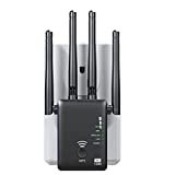 WiFi Booster WiFi Extender 1200Mbps WiFi Range Extender 5G & 2.4G Dual Band WiFi Repeater with Ethernet Port, WiFi Signal Booster for Home, 360° Full WiFi Coverage