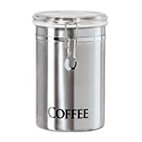 Oggi Coffee Canister, 5' x 7.75', Stainless Steel