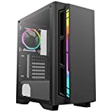 Antec NX400 NX Series, Mid-Tower ATX Gaming Case, Tempered Glass Side Panel, LED Strip Front Panel, 360 mm Radiator Support, 1 x 120 mm ARGB Fan Included