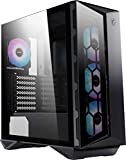 MSI MPG Series GUNGNIR 110R, Premium Mid-Tower Gaming PC Case: Tempered Glass Side Panel, ARGB 120mm Fans, Liquid Cooling Support up to 360mm Radiator, Two-Tone Design
