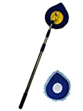 Chomp Long Handle Dust Mop:5 Minute CleanWalls Extendable Wall Washer, Ceiling Cleaner and Baseboard Duster - Telescoping Dry Dust / Wet Wash Cleaning Mop with Washable Microfiber Pad