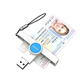 CAC Card Reader Military Smart Card Reader DOD Military USB Common Access CAC Reader Compatible with Windows, Mac OS and Linux