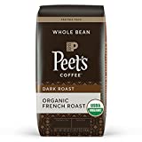 Peet's Coffee, Organic French Roast - Dark Roast Whole Bean Coffee - 18 Ounce Bag, USDA Organic