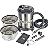 PowerSmith PAVC102 10 Amp 4 Gallon All-In-One Ash and Shop Vacuum/Blower with 10' Hose, Brush Nozzle, Pellet Stove Hose, 16' Power Cord, 1 1/4' Adapter, and 2 Filters, Silver