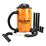 BACOENG 5.3-Gallon Ash Vacuum Cleaner with Double Stage Filtration System, Advanced Ash Vac