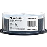 Verbatim Blu-ray Dual Layer BD-R DL Inkjet Printable Disc - 50GB - 120mm Standard - 25 Pack Spindle - 97334
