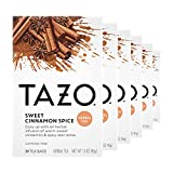 TAZO Herbal Tea Bags for a Classic Warm Beverage Sweet Cinnamon Spice Flavored & Non Caffeinated Tea, 20 Count, Pack of 6