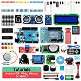 Keywish Scratch Starter Kit,Super Base Sensor Modules Kit Based on Arduino UNO R3 ATmega328P with 30 Lessons Tutorial Compatible with Arduino IDE Mixly Mblock Graphical Programming