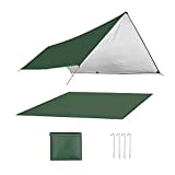TINY SPARK Tent Footprint Waterproof Camping Picnic Tent Floor Mat with Carrying Bag Ultralight Backpacking Rain Tarp for Hiking Traveling 118x118in