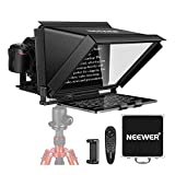 Neewer X12 Aluminum Alloy Teleprompter with Remote App Control, Compatible with iPad, iOS/Android Tablet, Smartphone, DSLR Camera, All Metal Construction (No Plastic) with Carry Case