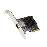 Syba 1 Port 10 Gigabit Ethernet Network Card - PCIe x4 10Gb 10GBASE-T NIC AQTION AQC107-10Gbps Ethernet PCI-Express x4 Adapter SD-PEX24055