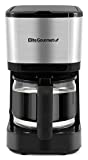 Elite Gourmet Automatic Brew & Drip Coffee Maker, with Pause N Serve, Reusable Filter, On/Off Switch, Water Level Indicator, 5-Cup, Stainless Steel