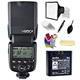 Godox Ving V850II GN60 2.4G 1/8000s HSS Camera Flash Speedlight ,1.5s recycle time & 650 Full Power Pops with 2000mAh Li-ion Battery compatible for Canon Nikon Pentax Olympas