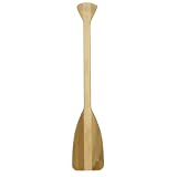 Attwood 11760-1 Canoe Paddle, Wooden, 2 1/2-Feet Long, Ergonomic Grip, Premium Wood Construction, Protective Finish