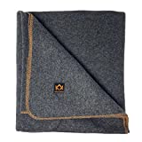Arcturus Military Wool Blanket - 4.5 lbs, Warm, Thick, Washable, Large 64' x 88' - Great for Camping, Outdoors, Survival & Emergency Kits (Military Gray)