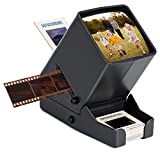 Slide Viewer, 3X Magnification and LED Lighted Illuminated Viewing for Slides and 35mm Film Negatives, USB Powered Cable Included