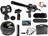 Professional Advanced Broadcast Microphone and Accessories Kit for Canon EOS DSLR 5D Mark II III 6D 7D 7D II 77D 80D 70D 60D T6s T8i T7i T6i T5i T4i SL1 Cameras