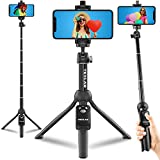 Texlar 48' Selfie Stick Tripod with Remote for iPhone 13, 12, 11, XR, X, 8, 7, Pro, Max, Plus, SE, Android Phone, Smartphone - TS48 Pro Small Mini Cellphone Stand