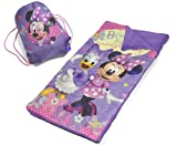 Idea Nuova Disney Minnie Mouse 2 Piece Slumber Set with Sling Bag and Cozy Lightweight Sleeping Bag, 46' L x 26' W, Ages 3+