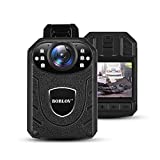 BOBLOV KJ21 Body Camera, 1296P Body Wearable Camera Support Memory Expand Max 128G 8-10Hours Recording Police Body Camera Lightweight and Portable Easy to Operate Clear NightVision (Card not Included)