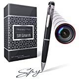 Hidden Spy Camera Pen 1080p - Nanny Camera Spy Pen Full HD Loop Recording or Picture Taking - Wireless Hidden Security Cam with Wide Angle Lens, Discrete Rechargeable