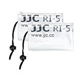 DSLR Camera Rain Cover JJC Rain Coat Sleeve Protector for Canon Nikon Fujifilm Sony Olympus Panasonic Pentax Sigma with a Lens up to 18' PE Material Clear See-Through(2 Pack)