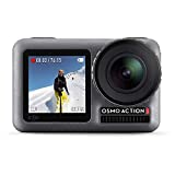 DJI Osmo Action - 4K Action Cam 12MP Digital Camera with 2 Displays 36ft Underwater Waterproof WiFi HDR Video 145° Angle, Black