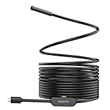 DEPSTECH 5.0MP Endoscope, 8.5mm Type-C USB Borescope,Waterproof Inspection Camera with 16.5ft Cable and 6 Adjustable LED Snake Camera for Android, Windows/MacBook OS