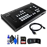 Electronics Basket-Sony MCX-500 8-Input 4-Video Channel Global Production Streaming/Recording Switcher (MCX500) + 64GB Extreme Pro Card + Deluxe Cleaning Set + HDMI Cable + Memory Wallet + More