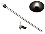 Pactrade Marine Boat Navigation All-Round Warm White Stern Light 24', 2-Prong Chrome Base