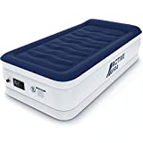 Active Era Luxury Twin Size Air Mattress (Single) - Elevated Inflatable Air Bed, Electric Built-in Pump, Raised Pillow & Structured I-Beam Technology, Height 21'