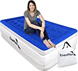 EnerPlex Twin Air Mattress for Camping, Home & Travel - 16 Inch Double Height Inflatable Bed with Built-in Dual Pump - Durable, Adjustable Blow Up Mattress - Easy to Inflate/Quick Set Up