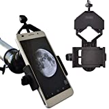 Gosky Cell Phone Adapter Mount - Compatible Binocular Monocular Spotting Scope Telescope Microscope-Fits almost all Smartphone on the Market -Record The Nature The World